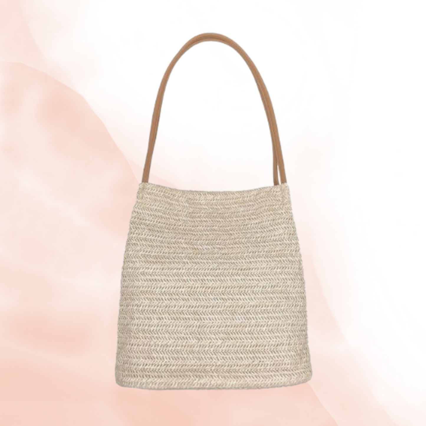 Slouched Raffia Tote Bag