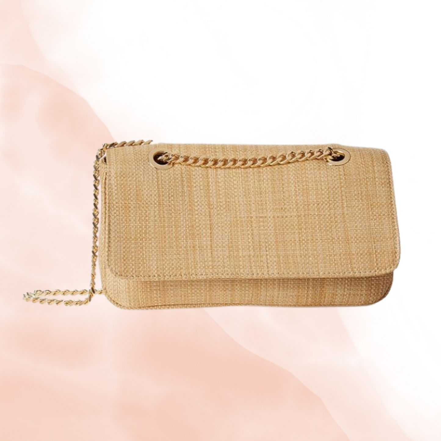 Raffia Chain Bag
