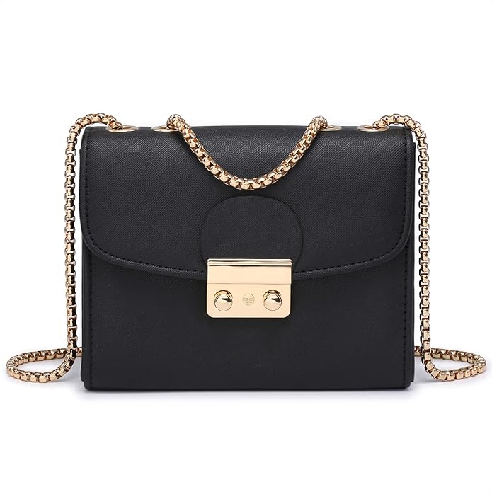 Small Chain Wallet with Front Clasp