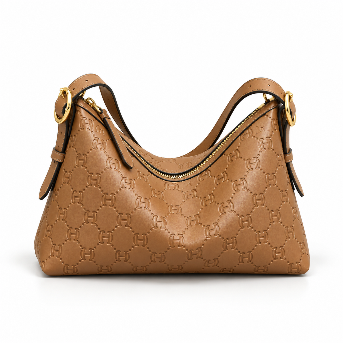Emblem Hobo Shoulder Bag