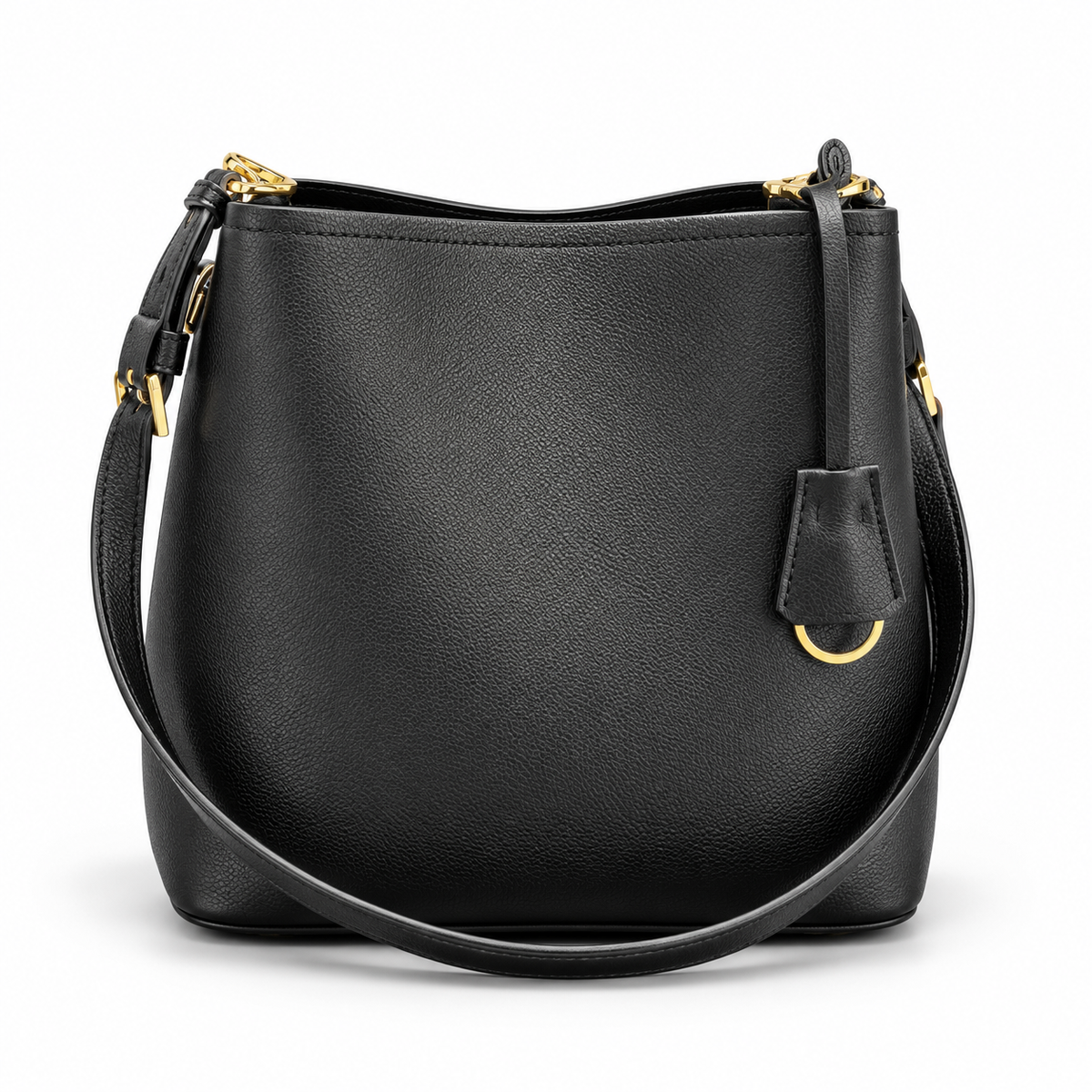 Small Leather Bucket Bag
