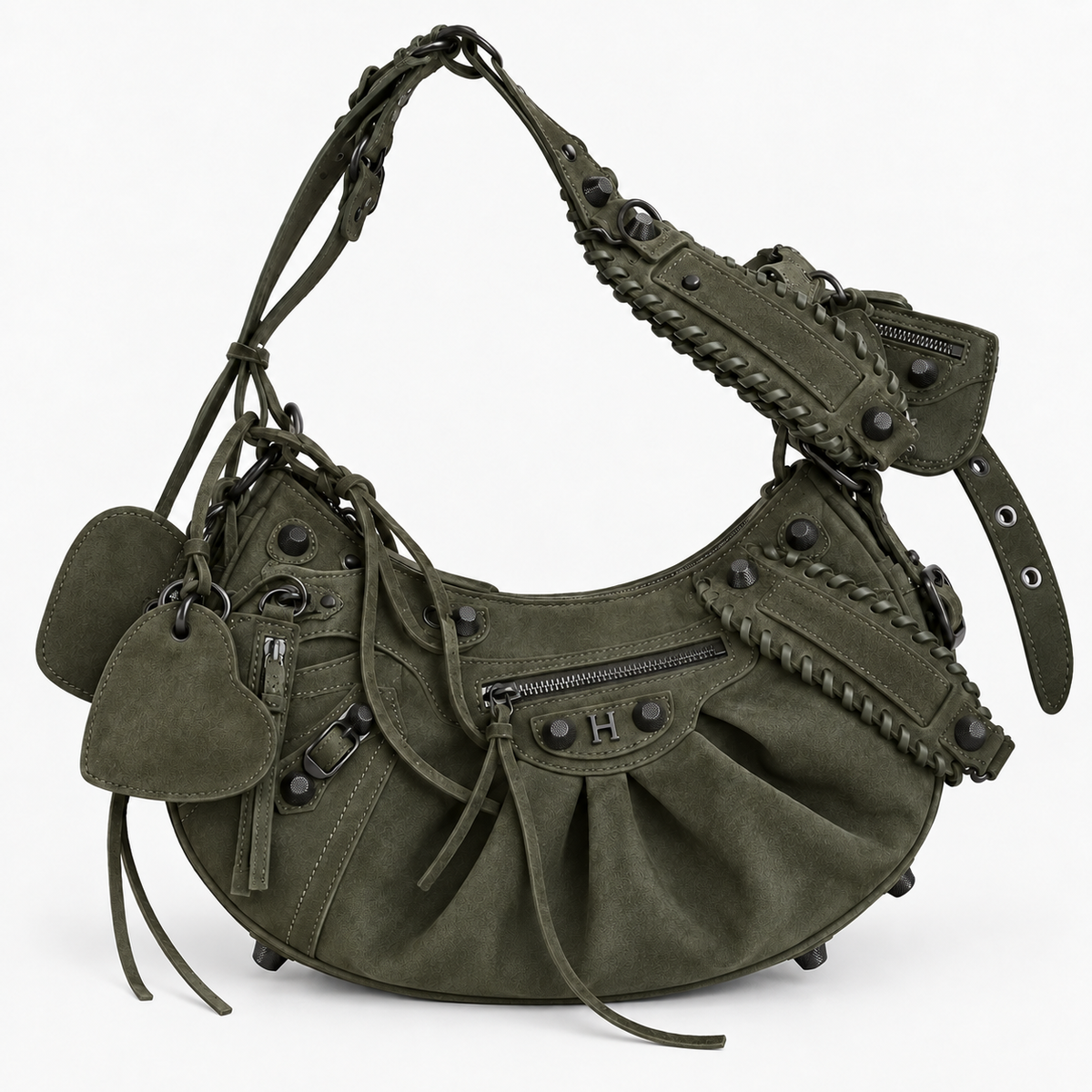 Suede Cag Moto Bag