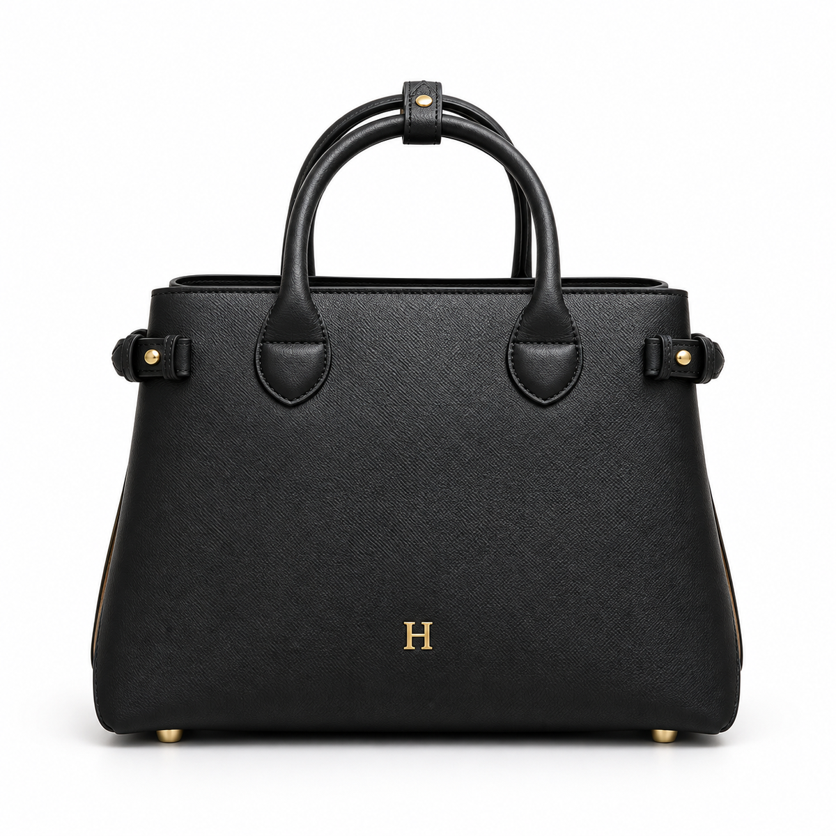 Top Handle Structured Tote Bag