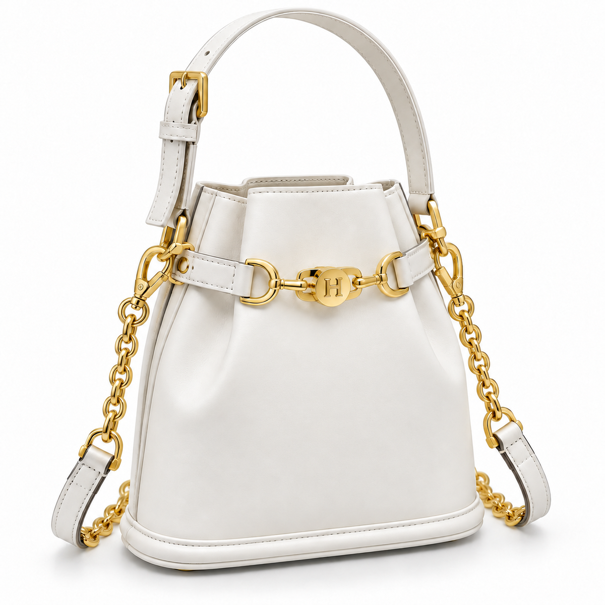 Leather Bucket Bag