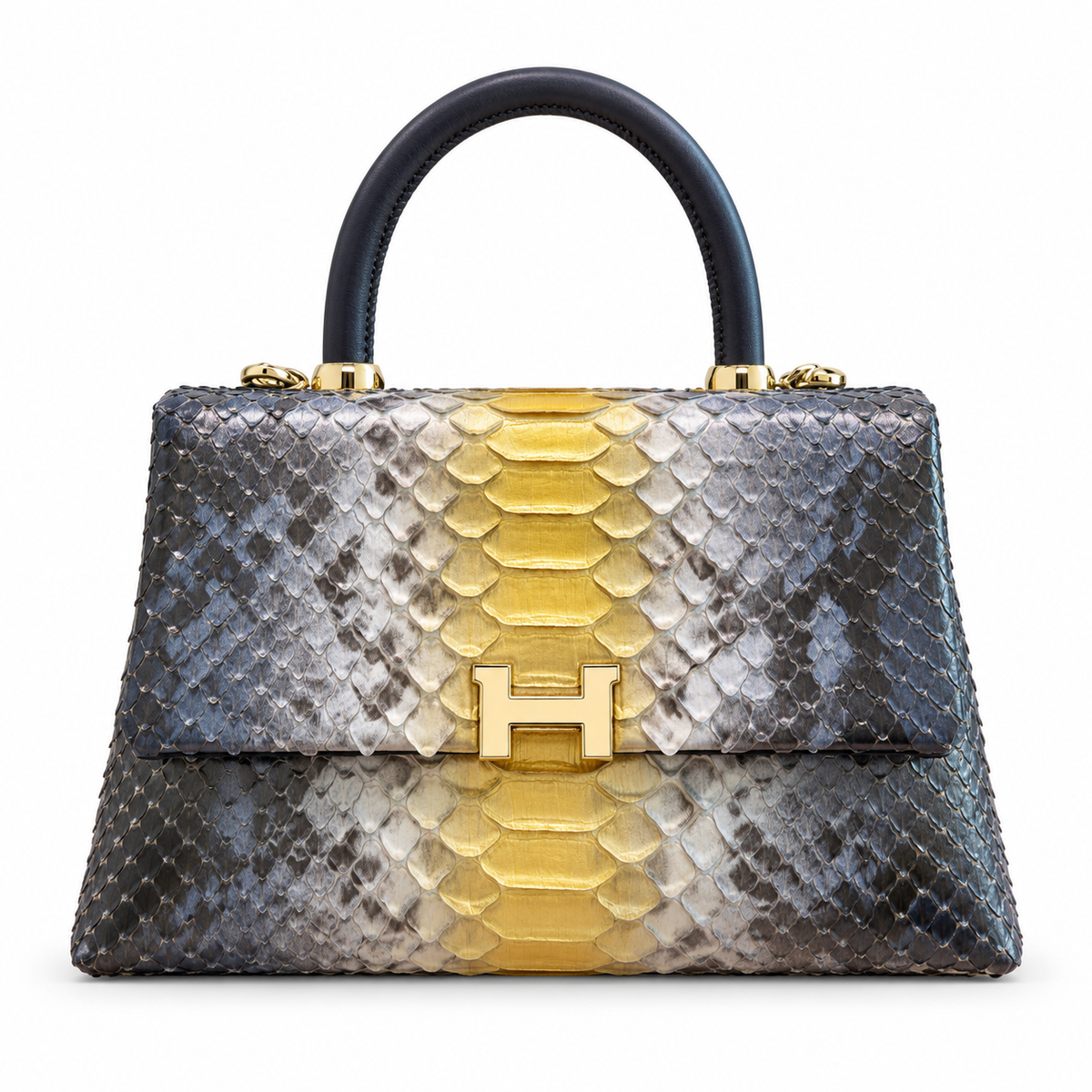 Python Top-Handle Purse