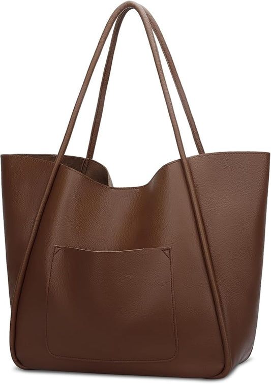 Classic Leather Solid Tote