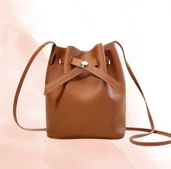 Leather Bucket Bag