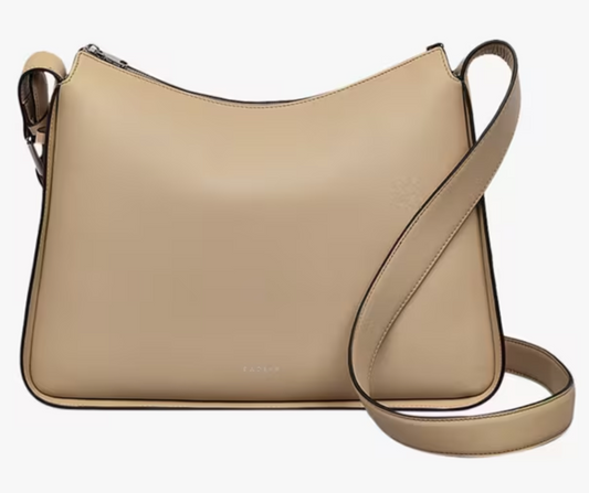 Large Beige Leather Bag