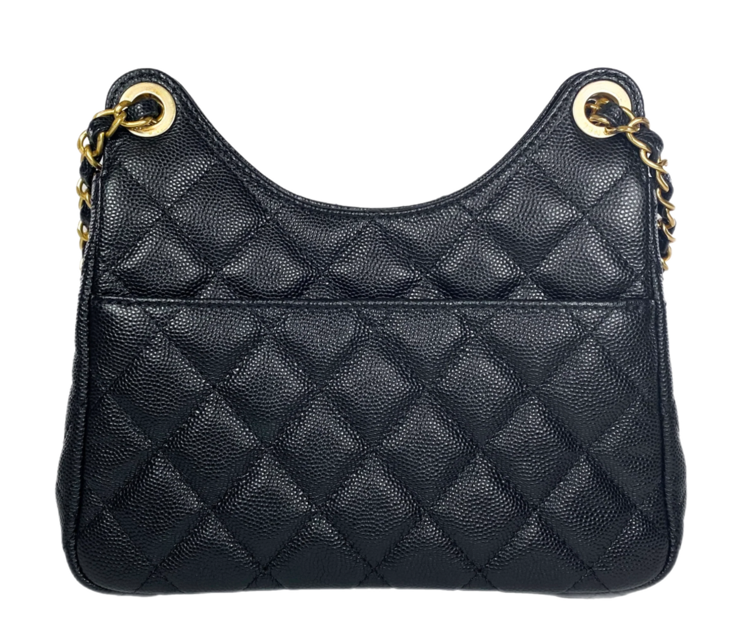 Quilted Front-Pocket Shoulder Bag