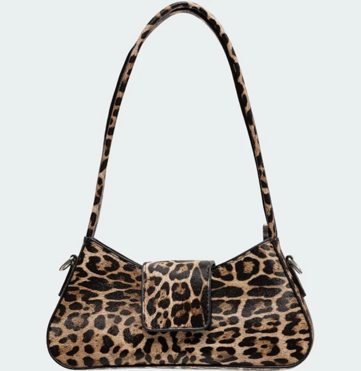 Cheetah Print Chain Shoulder Bag