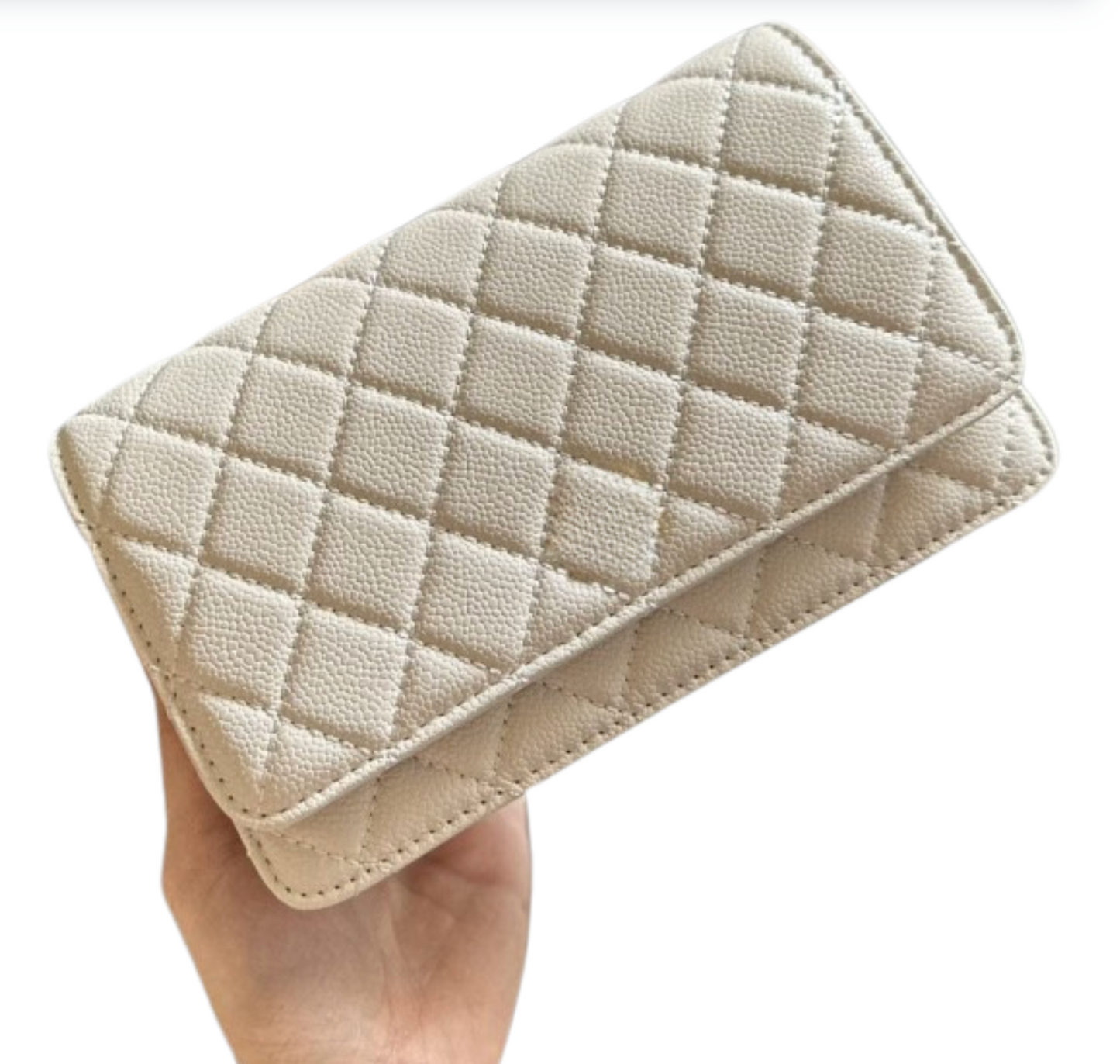 Grained Wallet-On-Chain Evening Bag