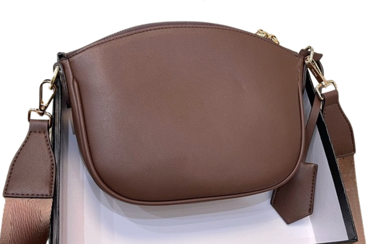 Rounded Top Leather Shoulder Bag