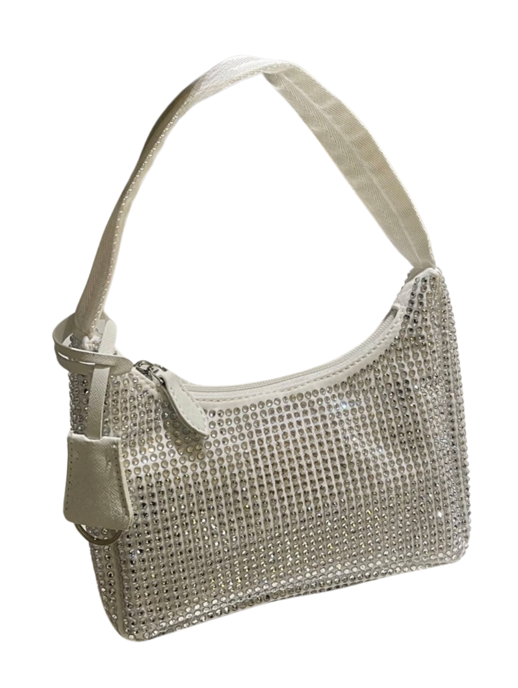 Crystal Rhinestone Small Hobo Bag