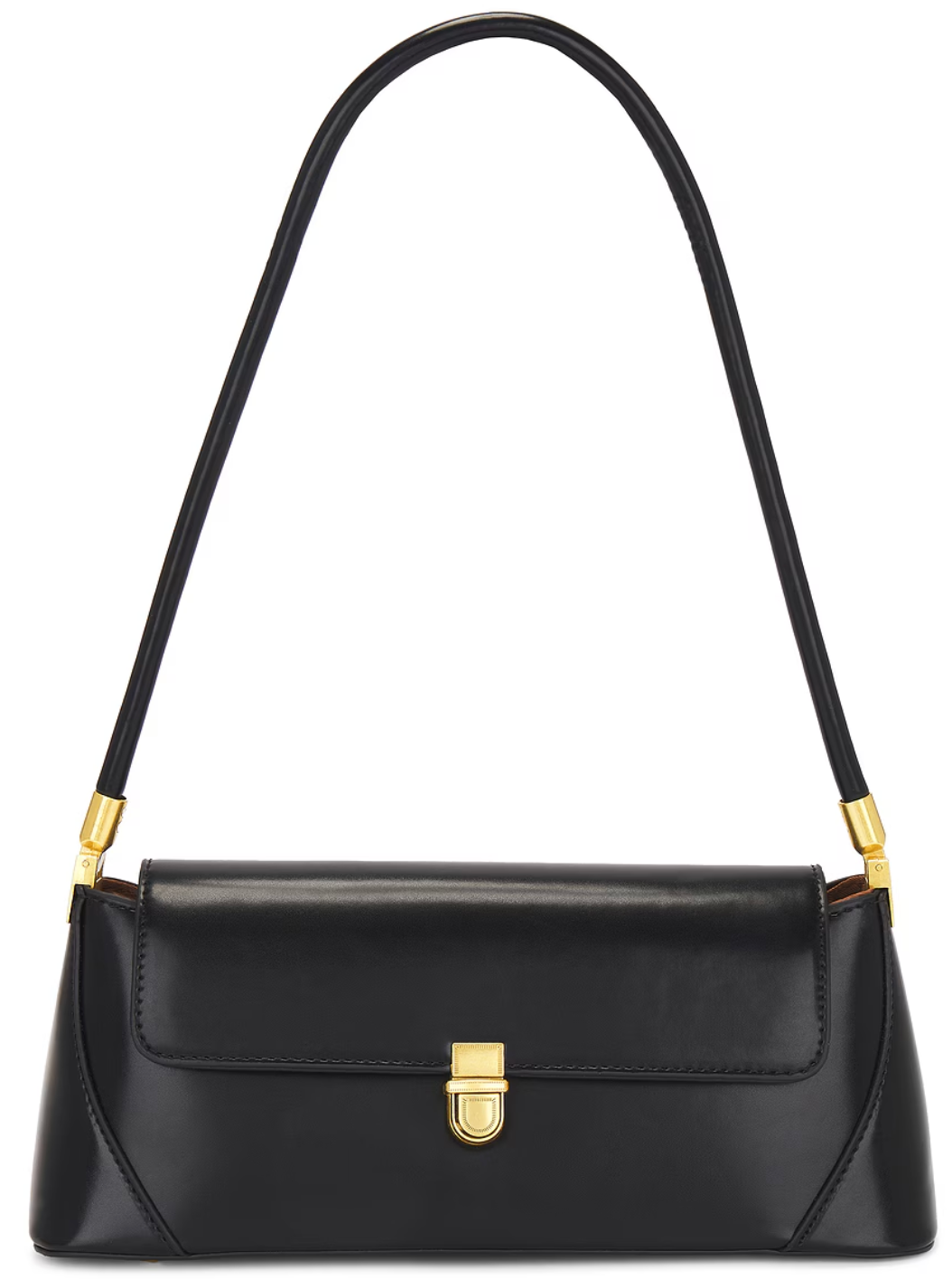 Smooth Leather Emblem Bag