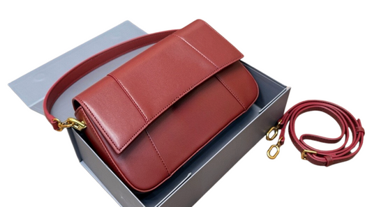 Leather Sling Shoulder Bag with Strap