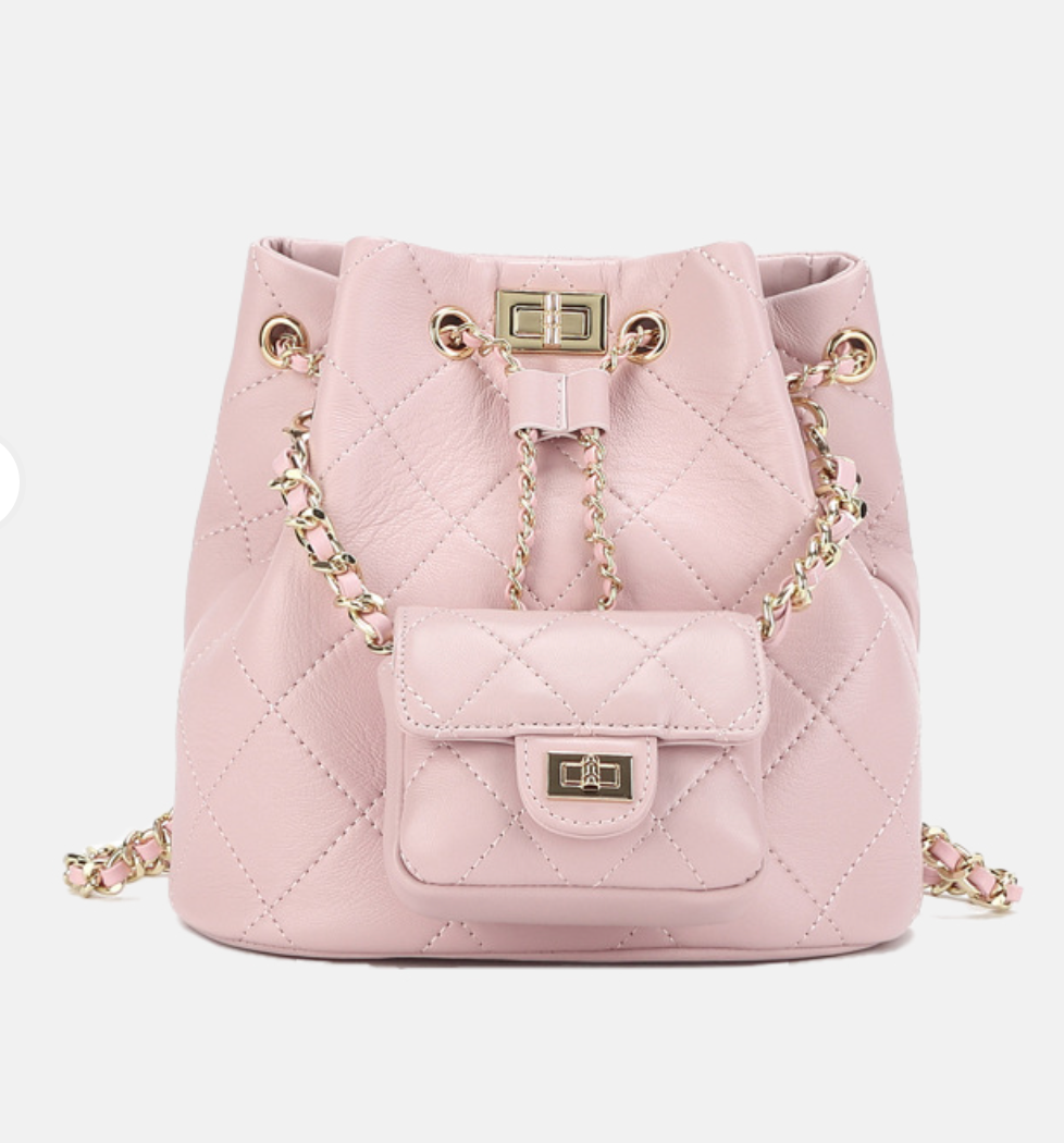 Quilted Leather Bucket Backpack - 2025 Edition