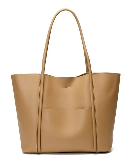Long Tote Leather Bag