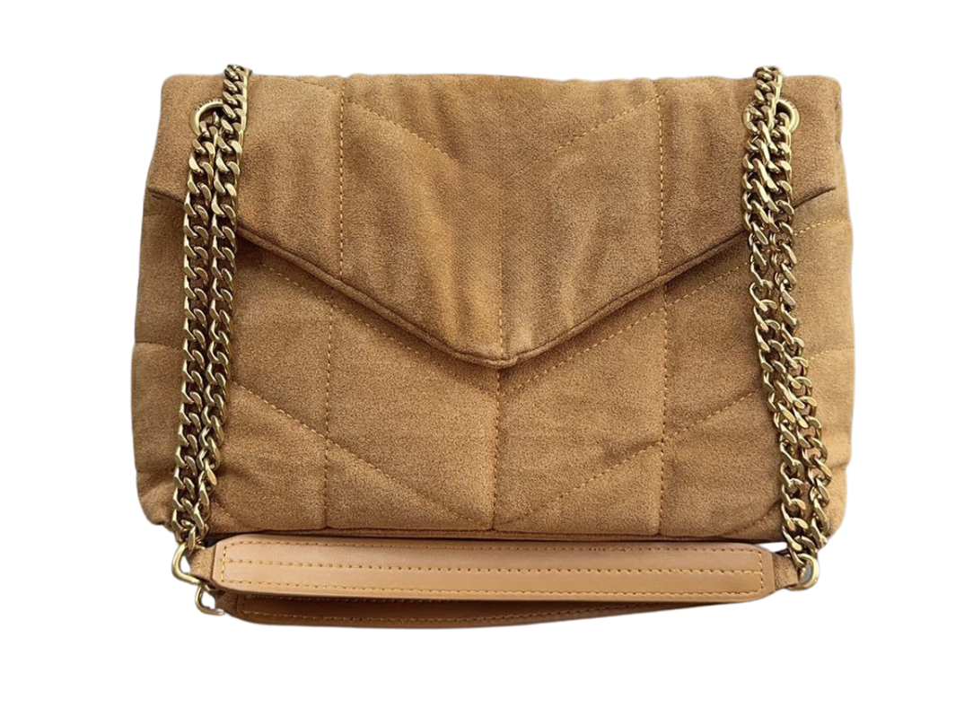 Small Chamois Puffy Chain Bag
