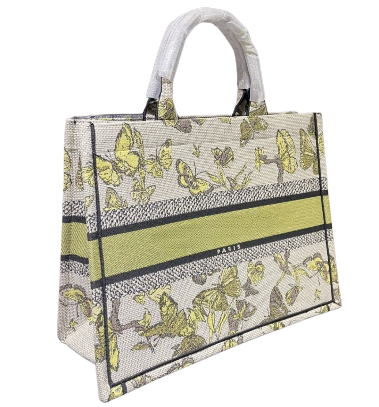 Embroidered Square Tote Bag