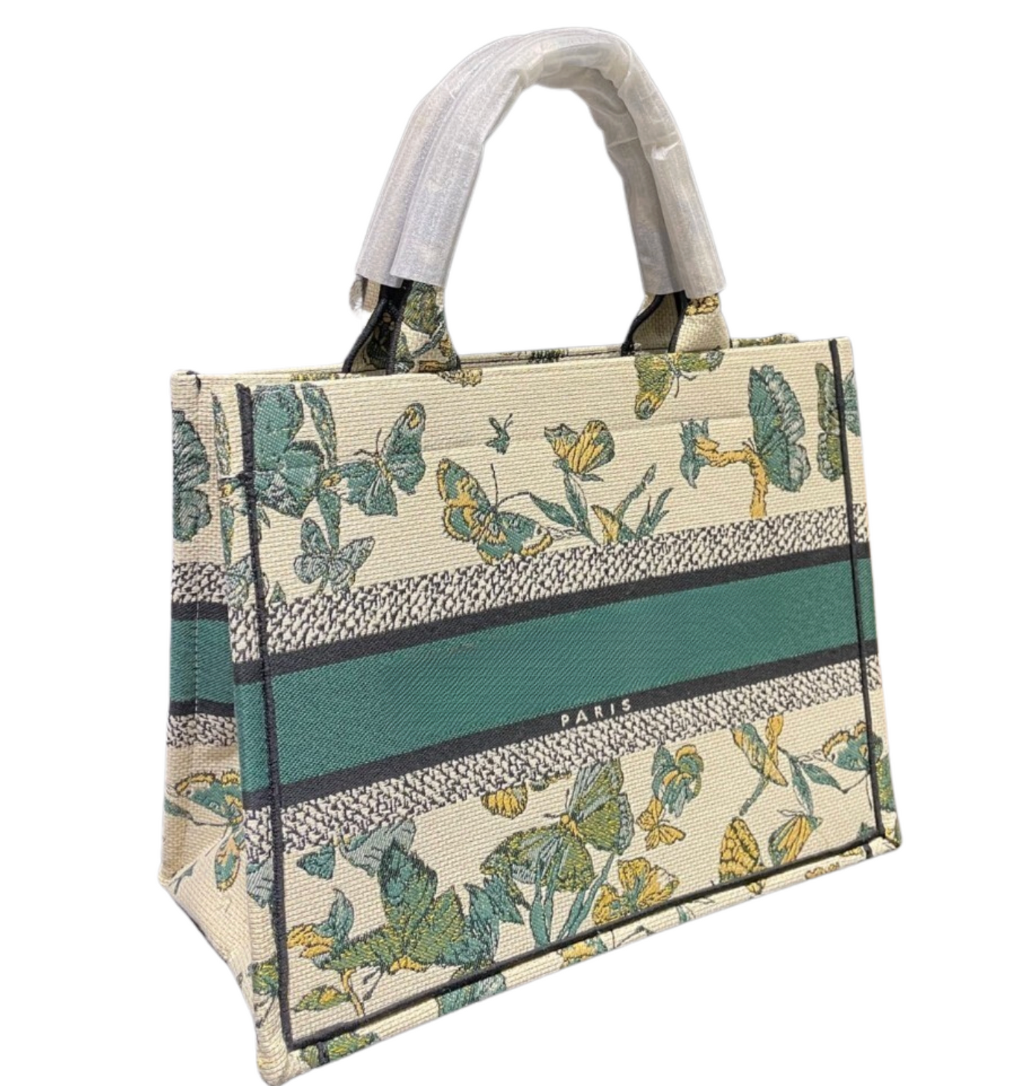 Embroidered Square Tote Bag