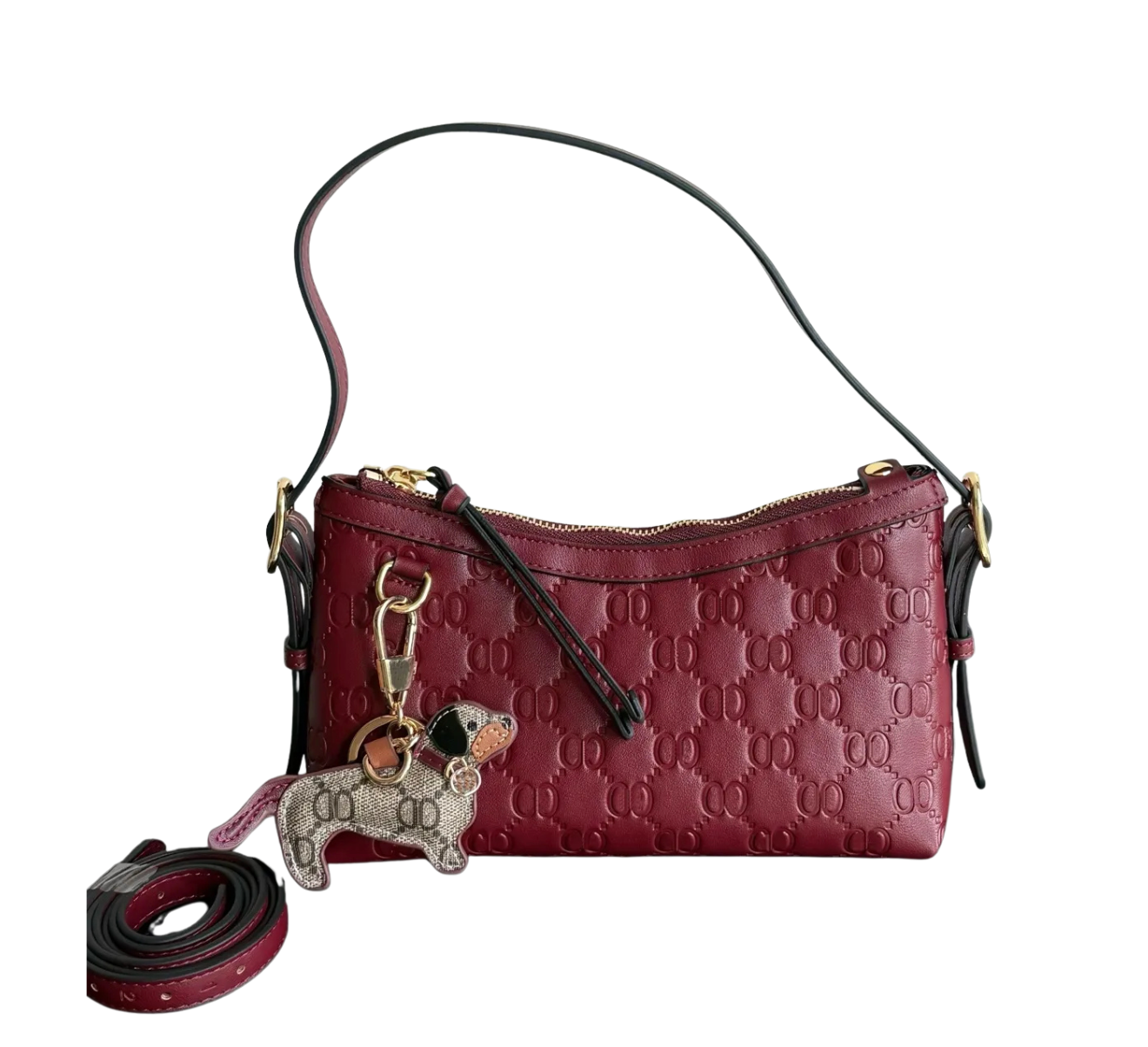 Small Embossed Shoulder Bag