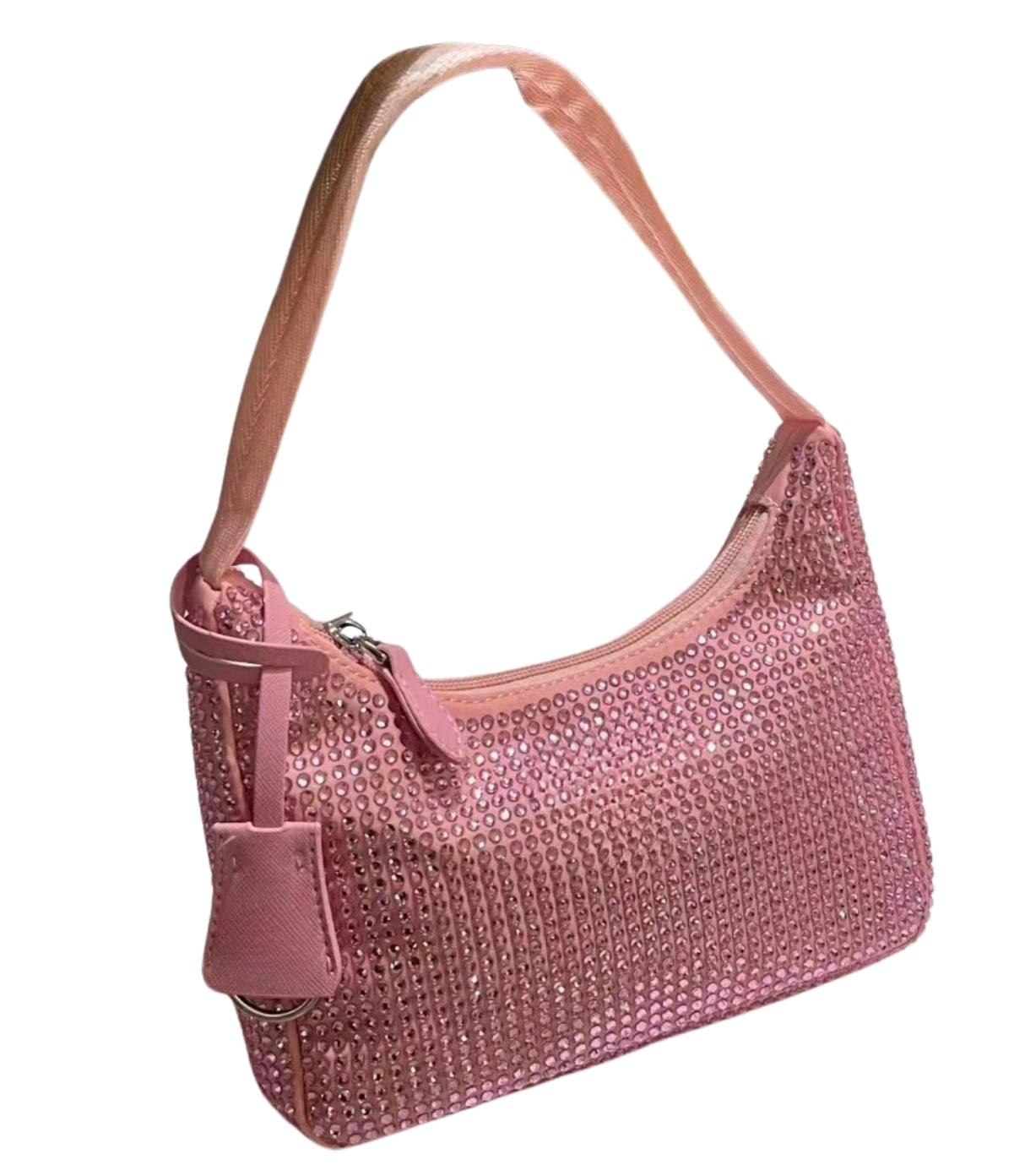 Crystal Rhinestone Small Hobo Bag