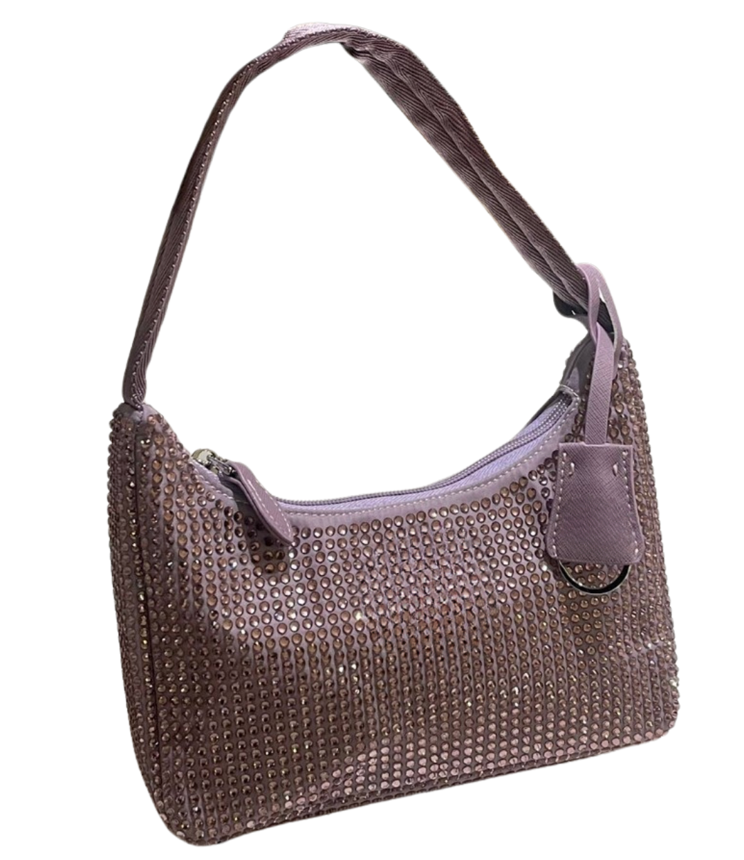 Crystal Rhinestone Small Hobo Bag
