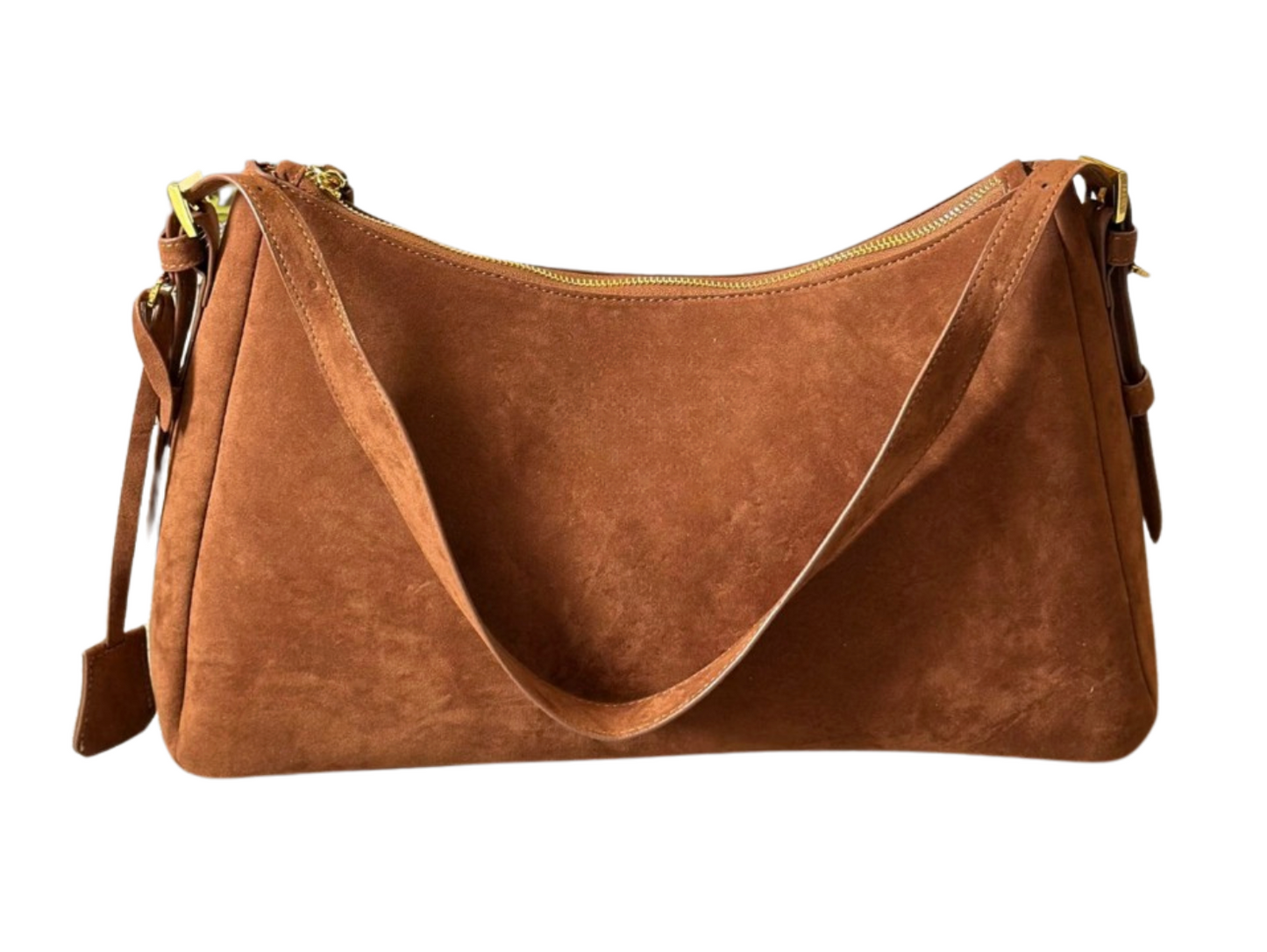 Large Suede Shoulder Bag