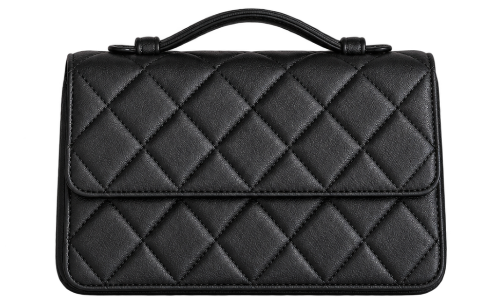 Leather Quilted Wallet-on-Chain