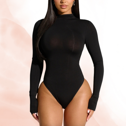 Classic Black Long Sleeve Bodysuit