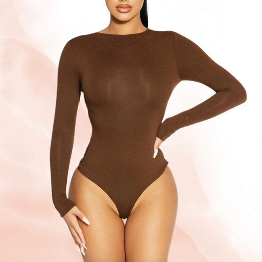 Essential Brown Long Sleeve Bodysuit