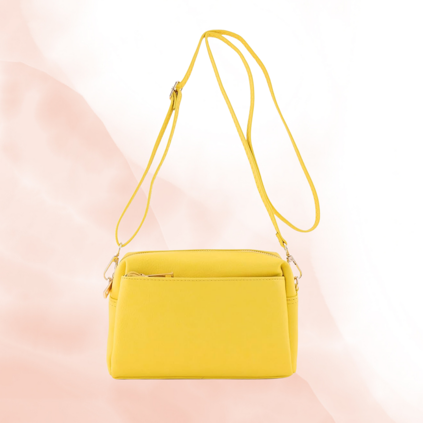 Yellow Leather Shoulder Bag