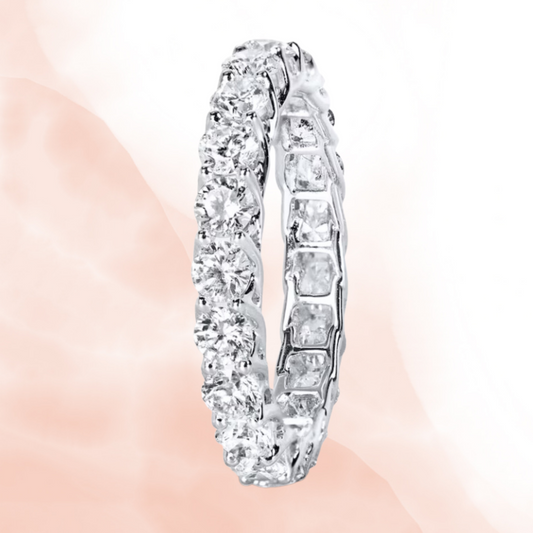 Classic CZ Thick Eternity Ring