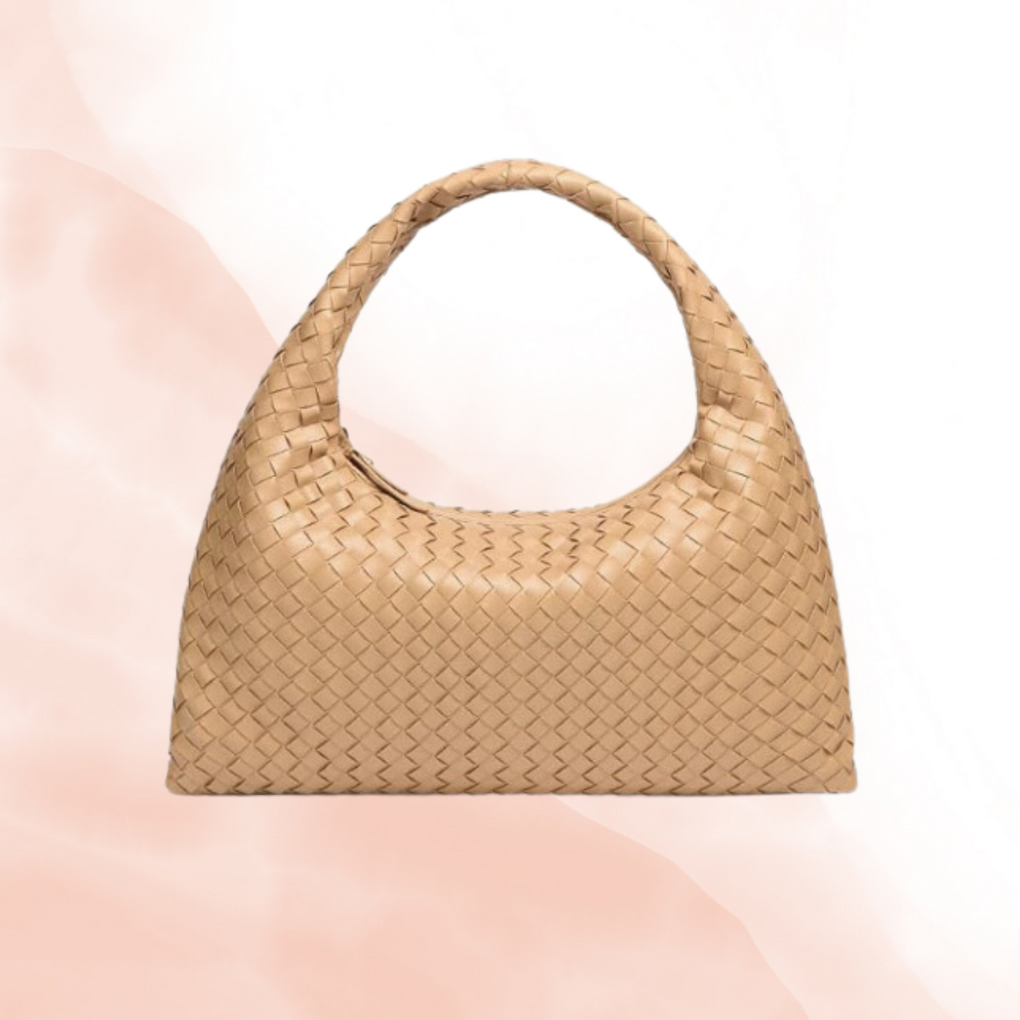 Woven Leather Hobo Bag