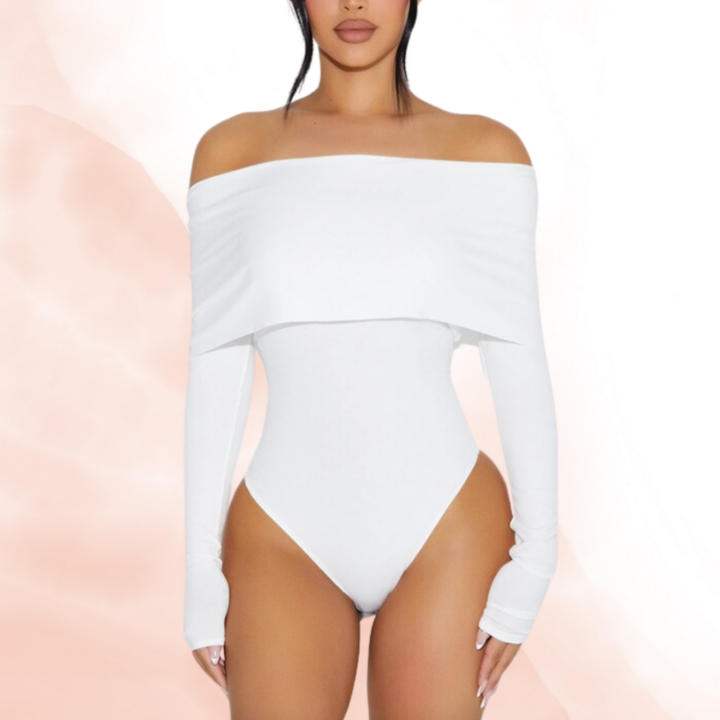 Off-Shoulder Long Sleeve Bodysuit