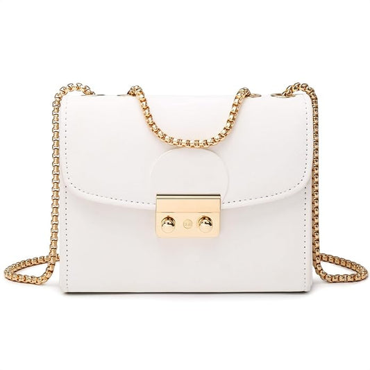 Small Chain Wallet with Front Clasp