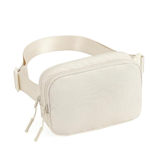 Mini Leather & Canvas Belt Bag