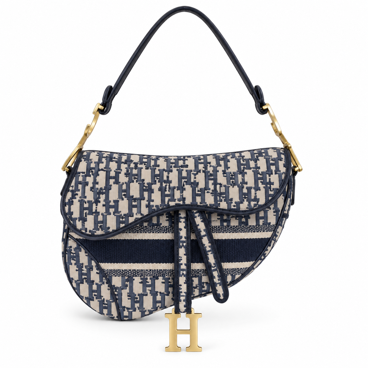 Embroidered Equestrian Saddle Bag