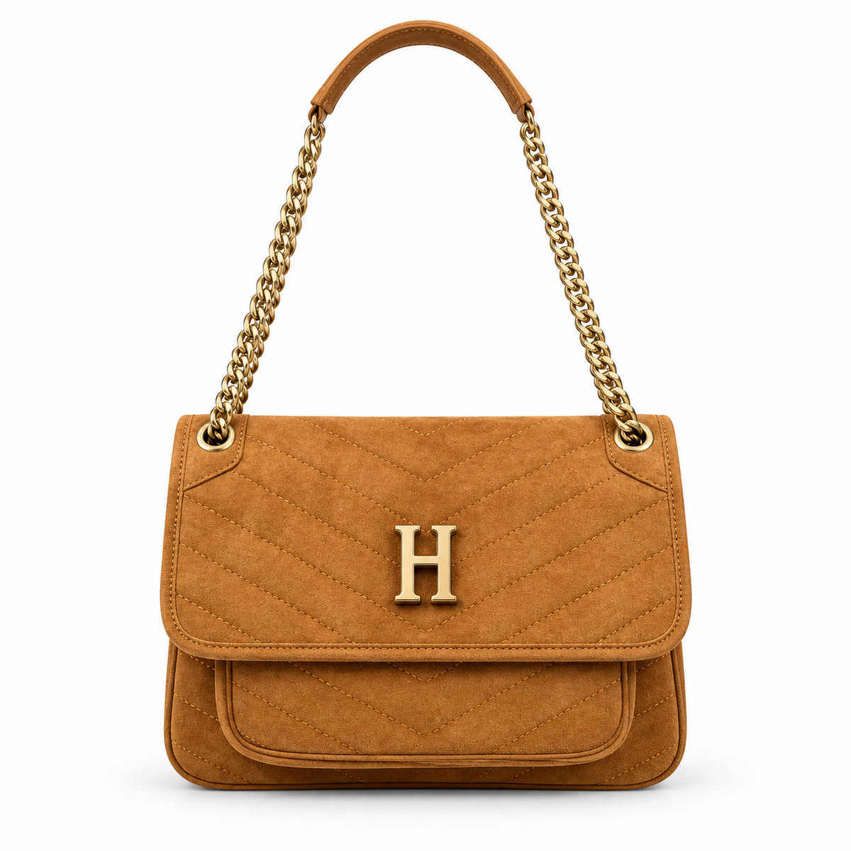 Suede Nicole Shoulder Bag