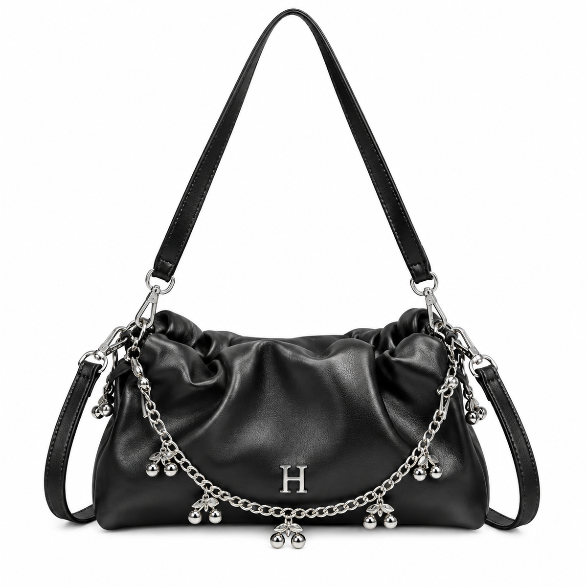 Ruching Charms Bag