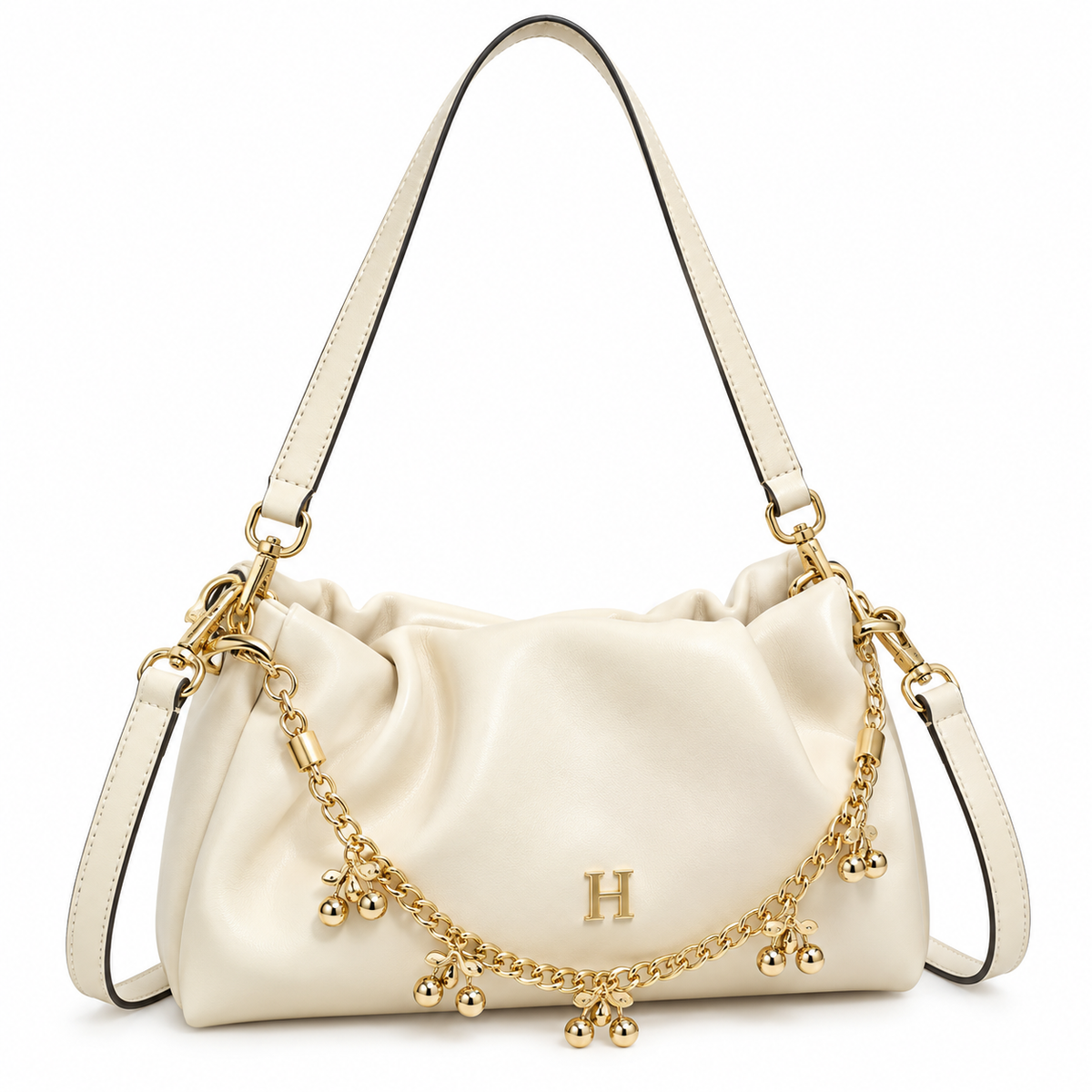 Ruching Charms Bag