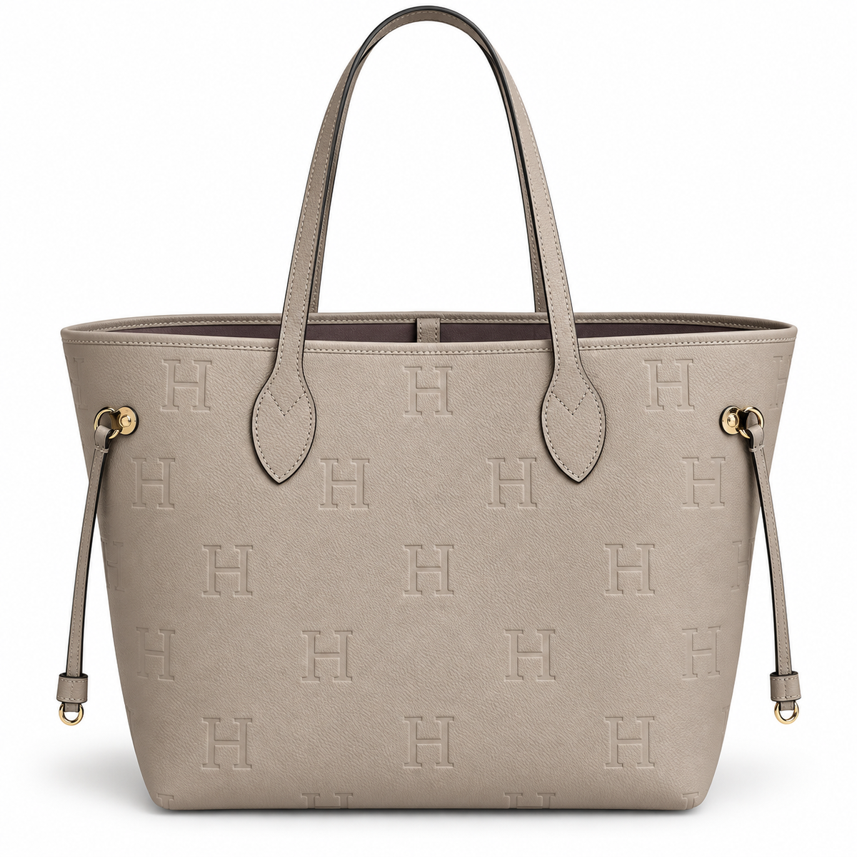 Leather Imprint Logo Tote