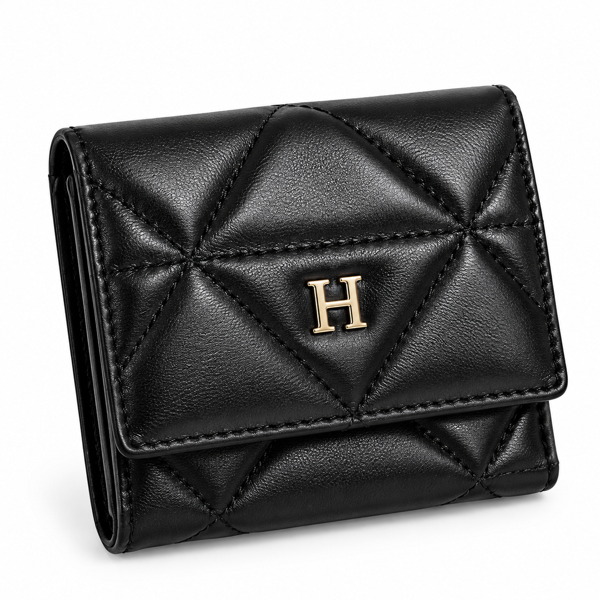 Small Motif Leather Wallet