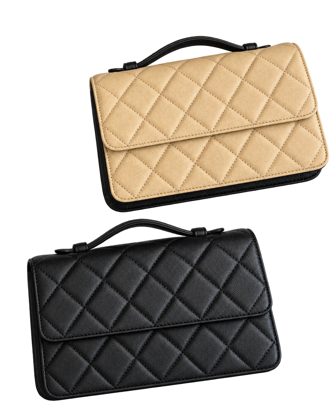Leather Quilted Wallet-on-Chain