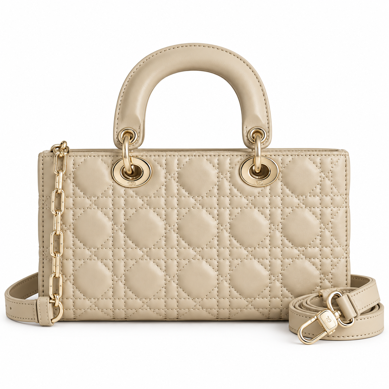 East-West Style Light Leather Bag