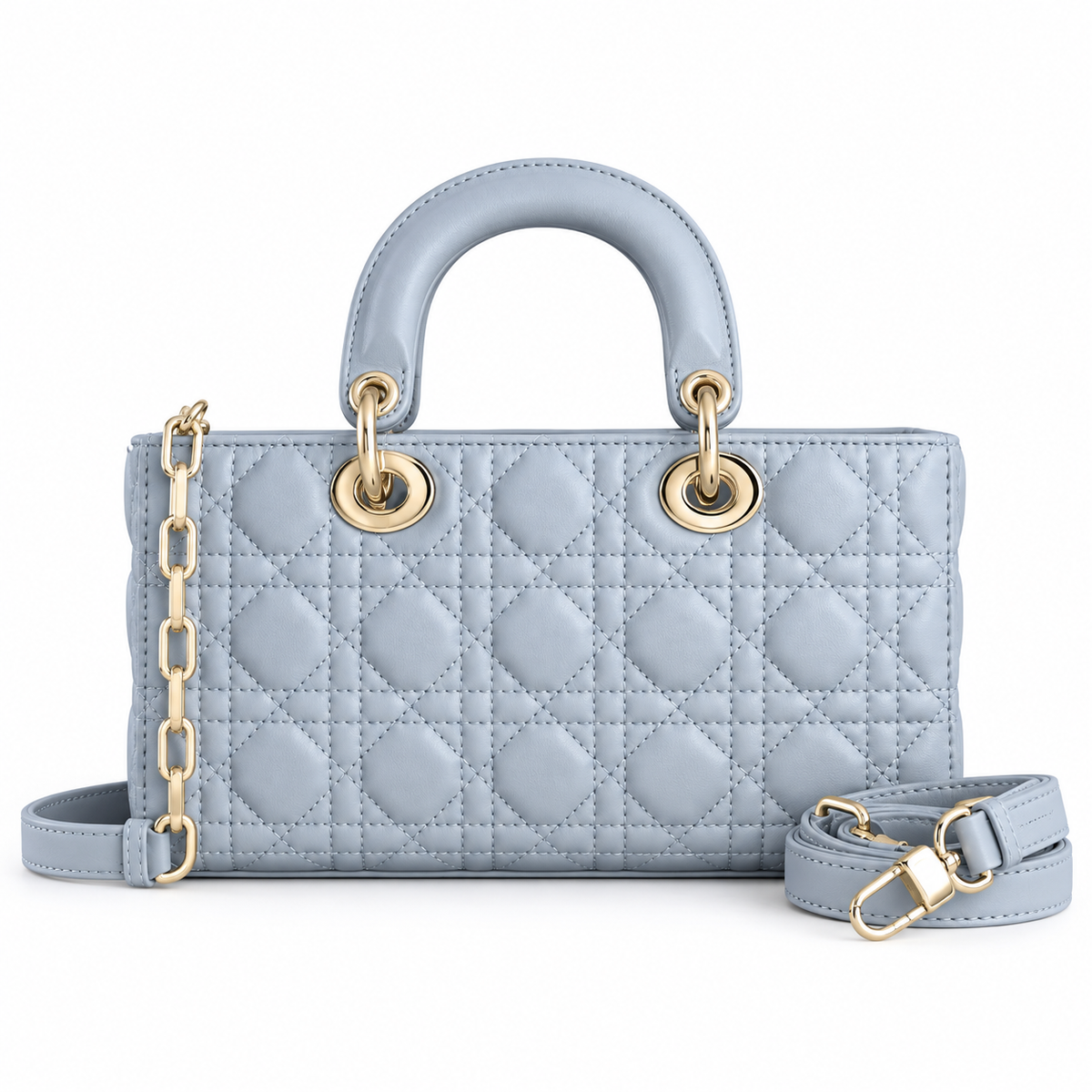 East-West Style Light Leather Bag