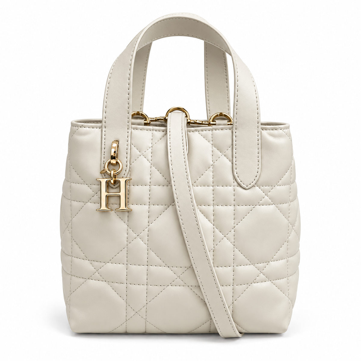 Small Soft Leather Tote on Strap