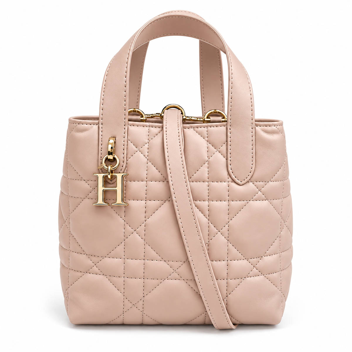 Small Soft Leather Tote on Strap
