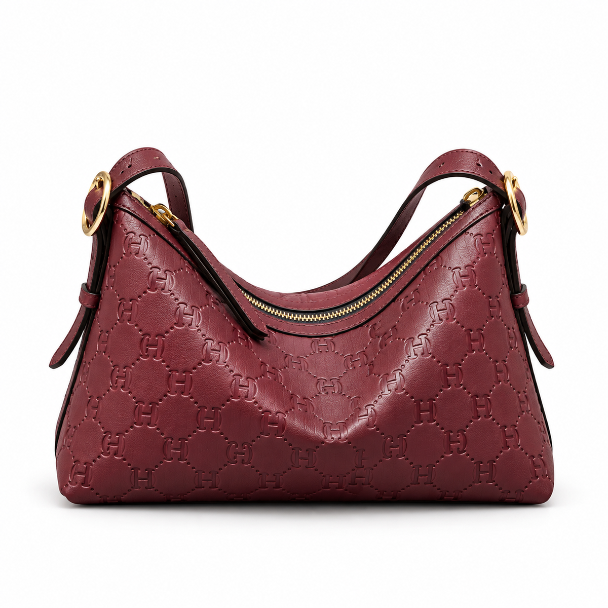 Emblem Hobo Shoulder Bag