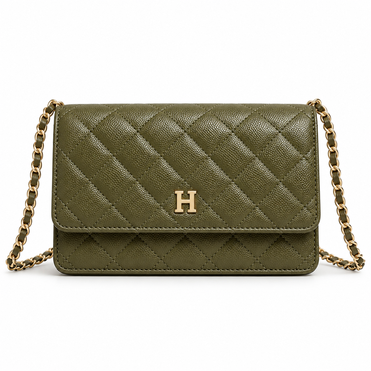 Classic Quilted Wallet-On-Chain Purse